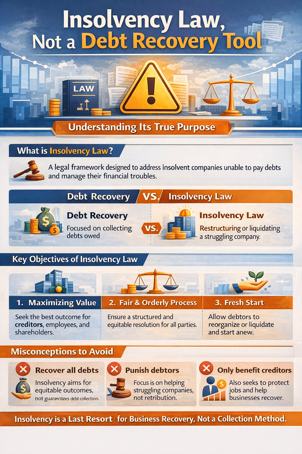 Insolvency law, not a debt recovery tool