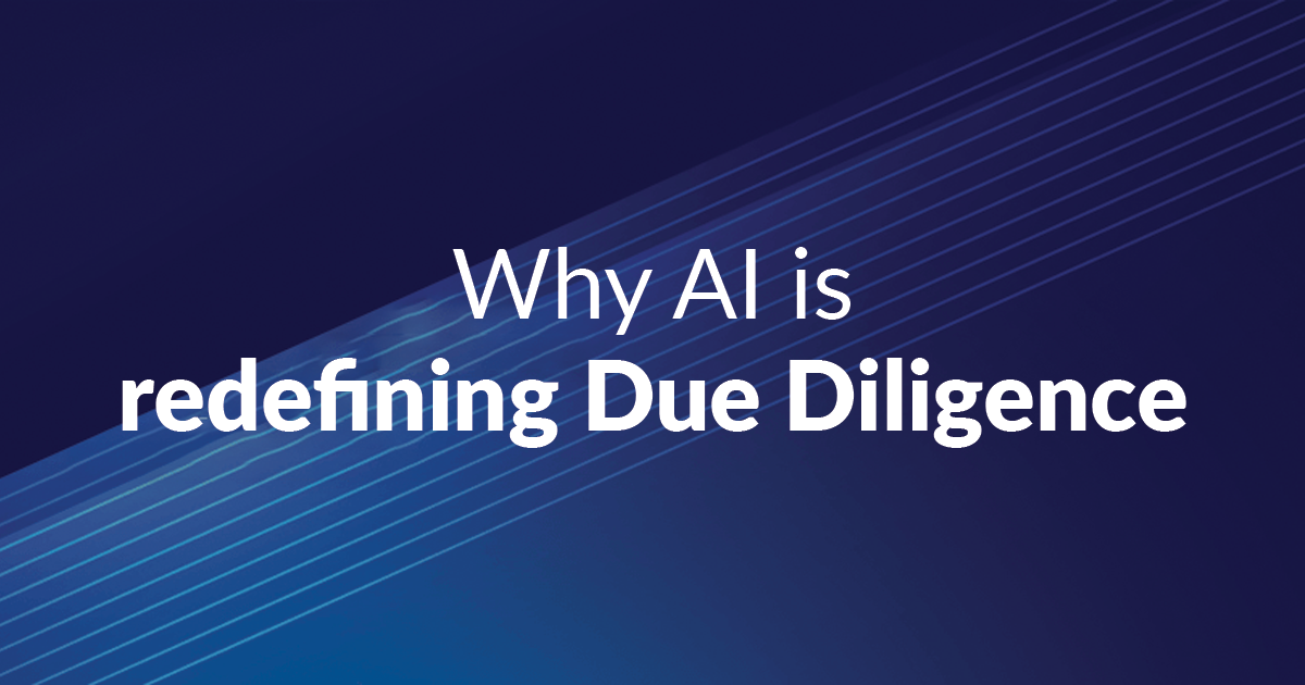 Why AI is redefining Due Diligence