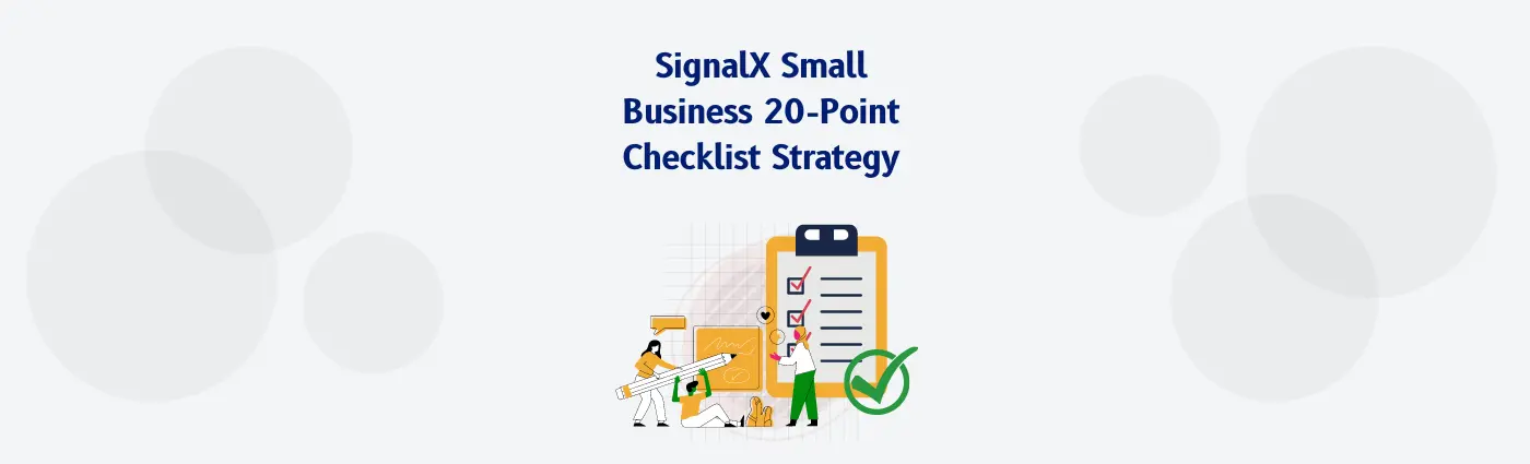 SignalX Small Business Due Diligence- 20 Point Checklist Strategy