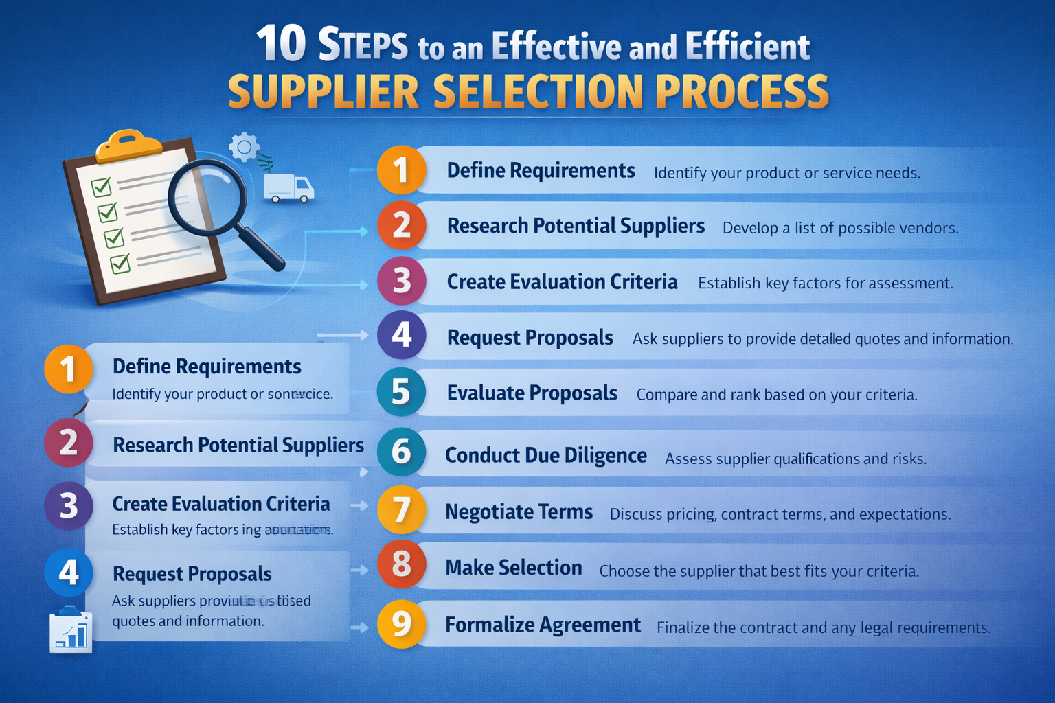 10 Steps to Effective and Efficient Supplier Selection Process