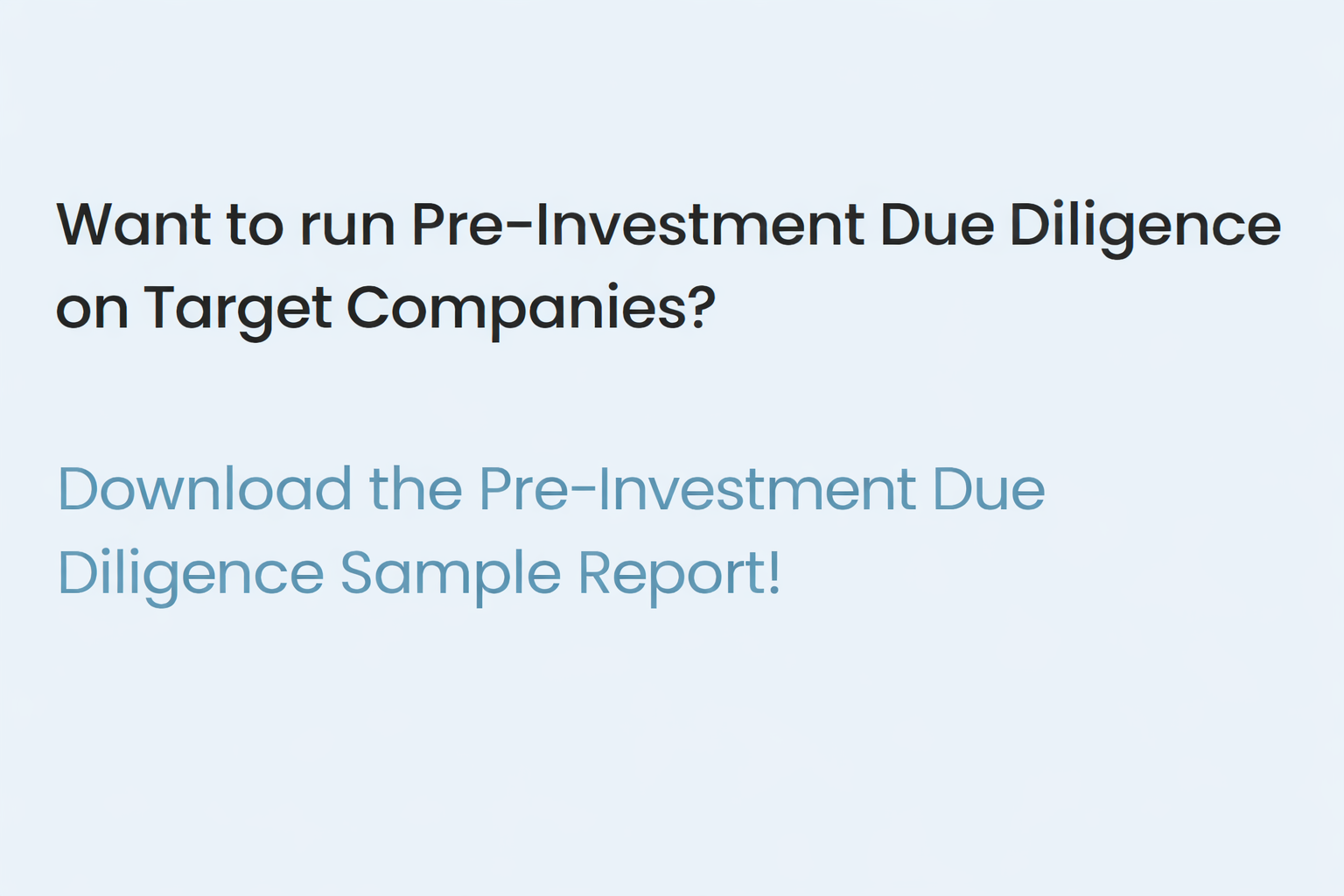 Pre-investment-due-diligence-checklist