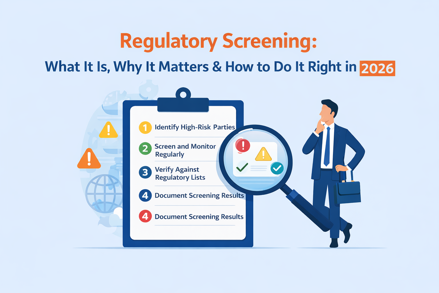 Regulatory Screening: What It Is, Why It Matters & How to Do It Right in 2026