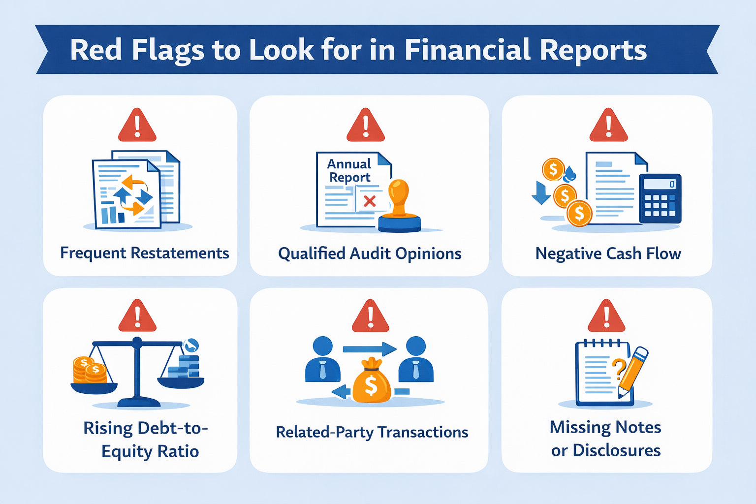 Red Flags to Look for in Financial Reports Red Flags to Look for in Financial Reports