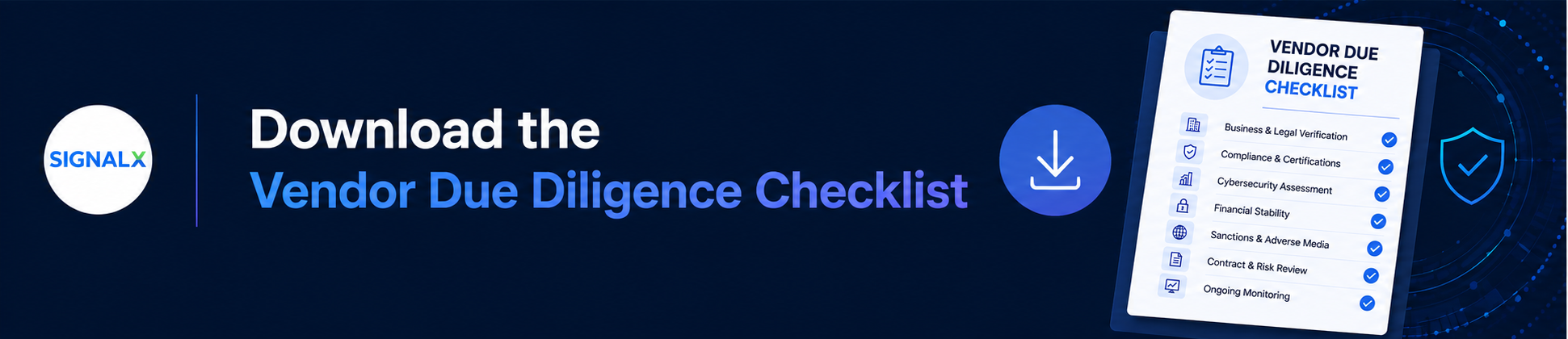 Download Vendor Due diligence Checklist