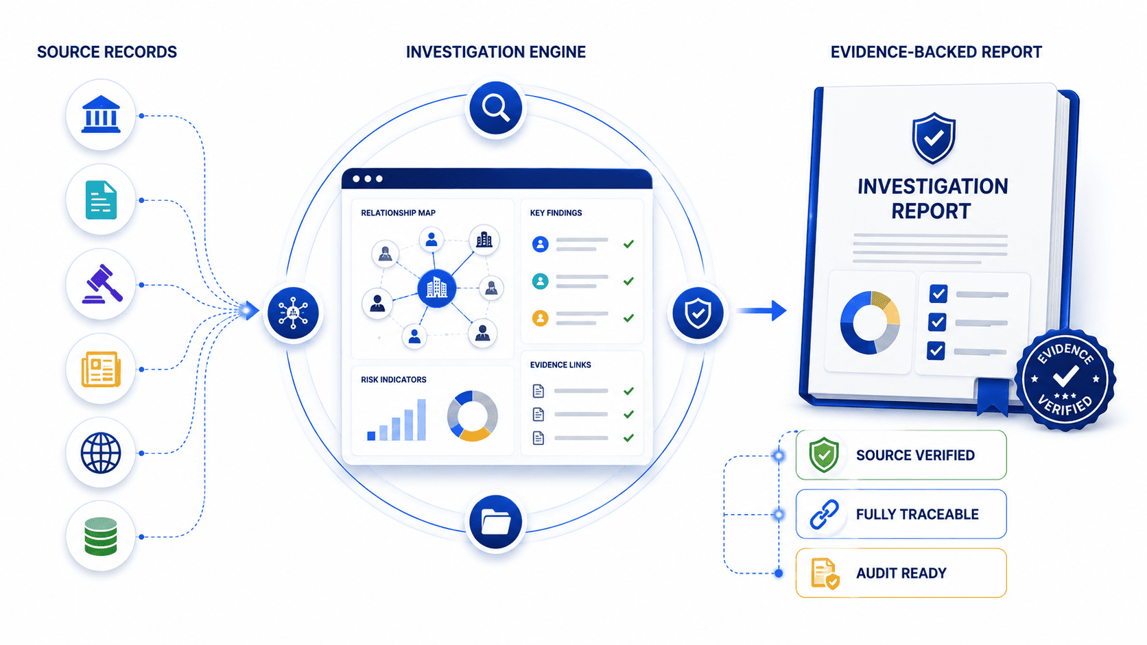 Evidence-Backed Investigation Reports